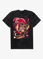 Hazbin Hotel Cherri Snake Mineral Wash T-Shirt