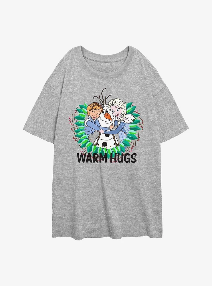 Disney Frozen Warm Hugs Girls Oversized T-Shirt