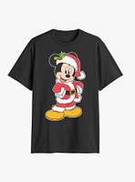 Disney Mickey Mouse Santa Hand Hips T-Shirt