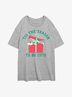 Star Wars The Mandalorian Tis Season Girls Oversized T-Shirt