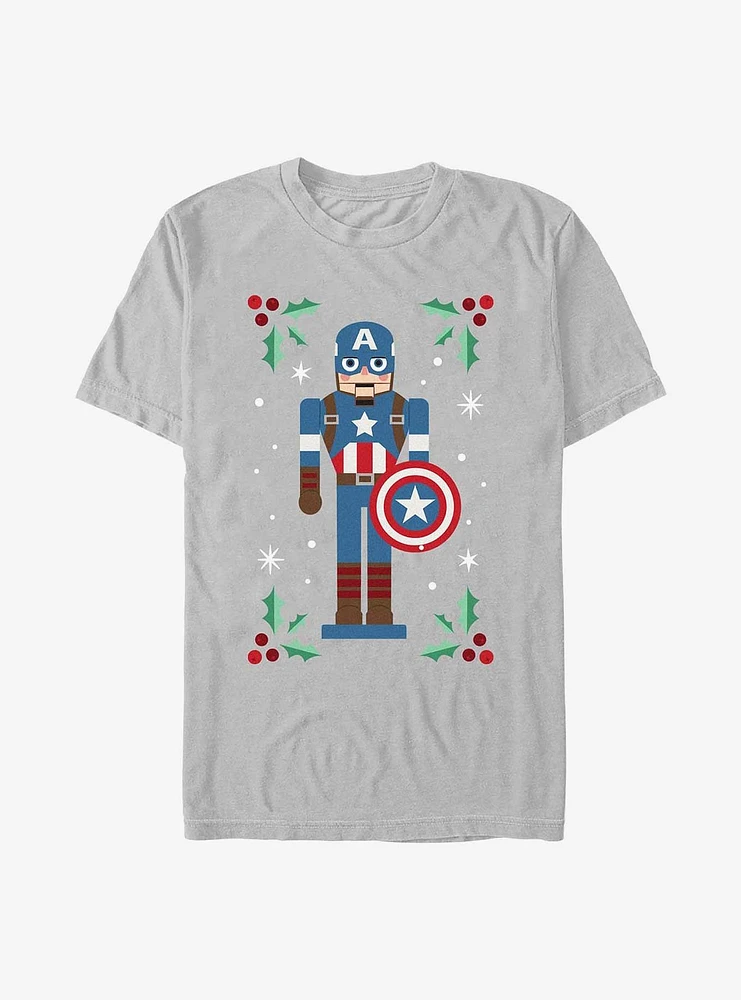 Marvel Captain America Mistletoe Framed T-Shirt