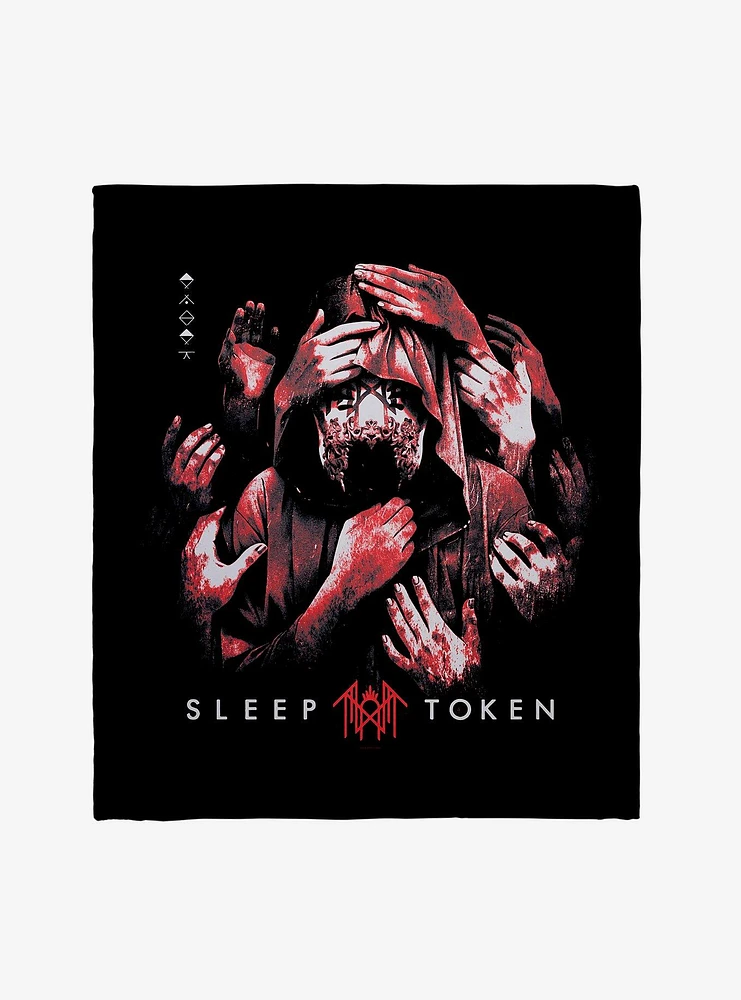 Sleep Token Grabbing Hands Throw Blanket