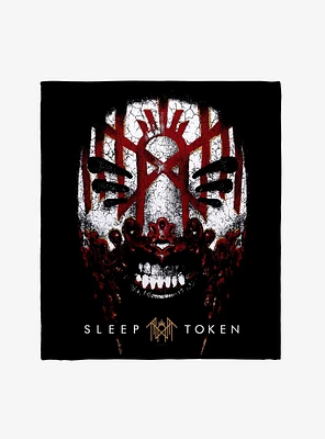 Sleep Token Vessel Mask Throw Blanket