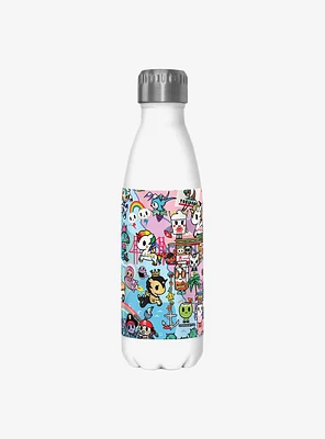 Tokidoki Cotton Candy Dream Pattern Water Bottle