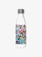 Tokidoki Cotton Candy Dream Pattern Water Bottle