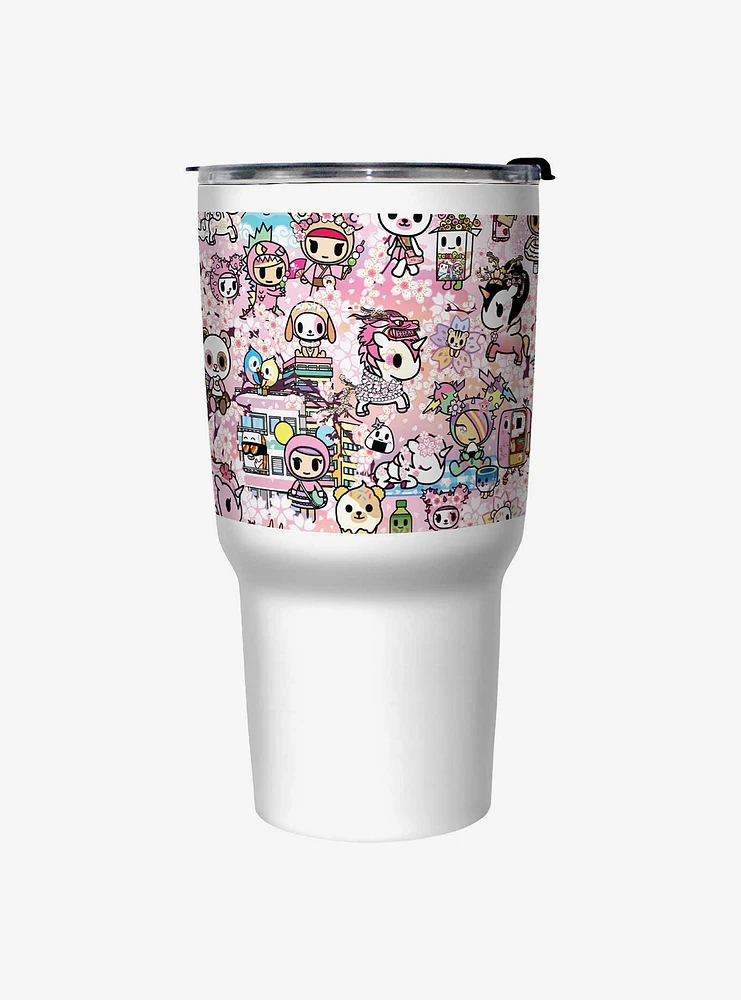 Tokidoki Hanami Picnic Pattern Travel Mug