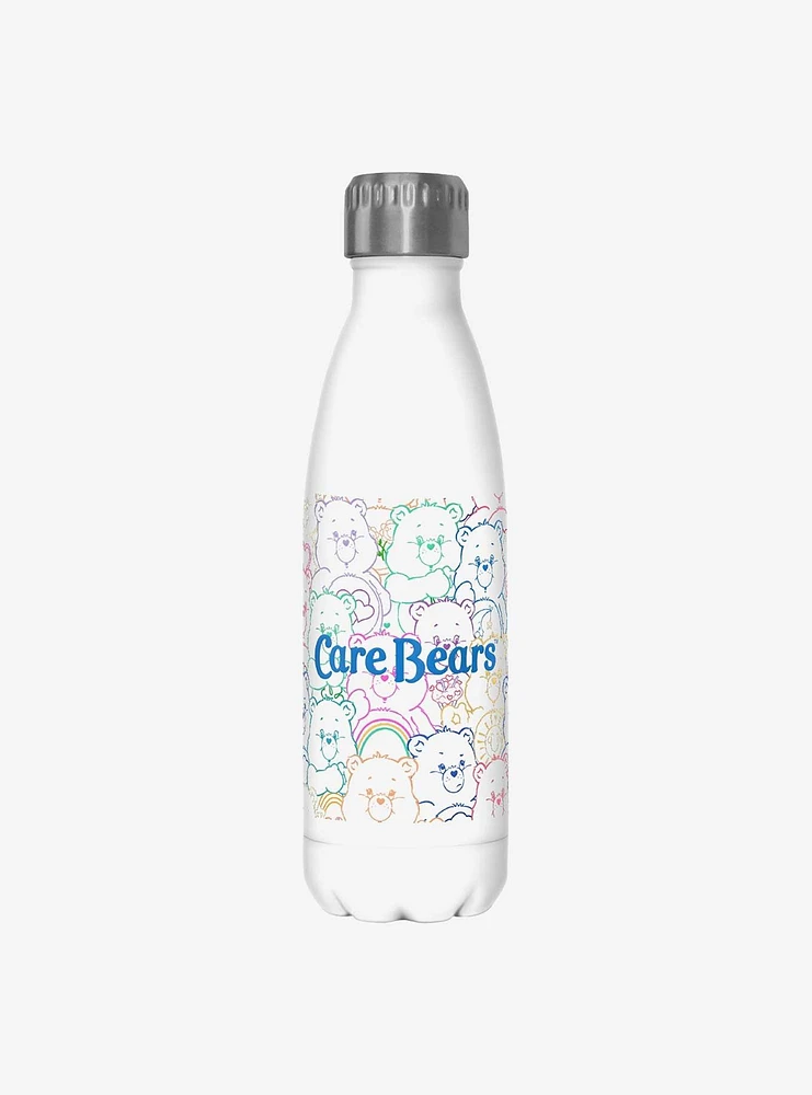 Care Bears Outlines Water Bottle