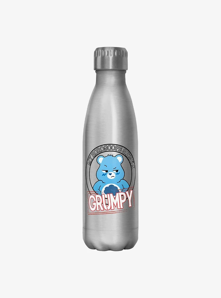 Care Bears Grumpy Horoscope Water Bottle