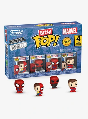 Funko Bitty Pop! Marvel Spider-Man Peter Parker & Friends & Friends Mini Vinyl Figure Set