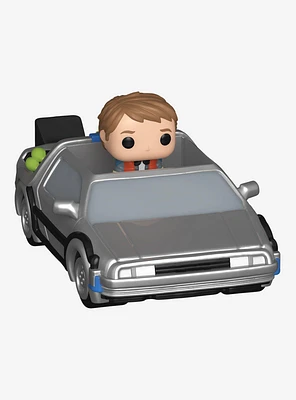 Funko Bitty Pop! Rides Back to the Future Marty McFly and Time Machine Vinyl Figure Set