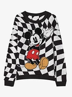 Disney Mickey Mouse Checkered Girls Sweater