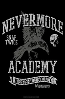 Wednesday Nevermore Academy Nightshade Society Poster