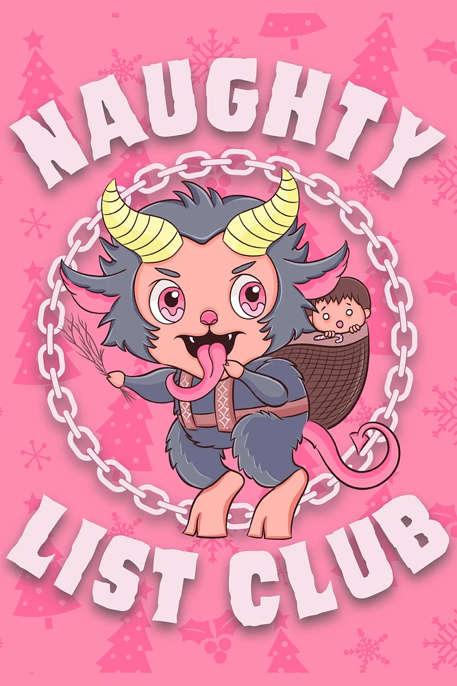 Krampus Naughty List Club Poster