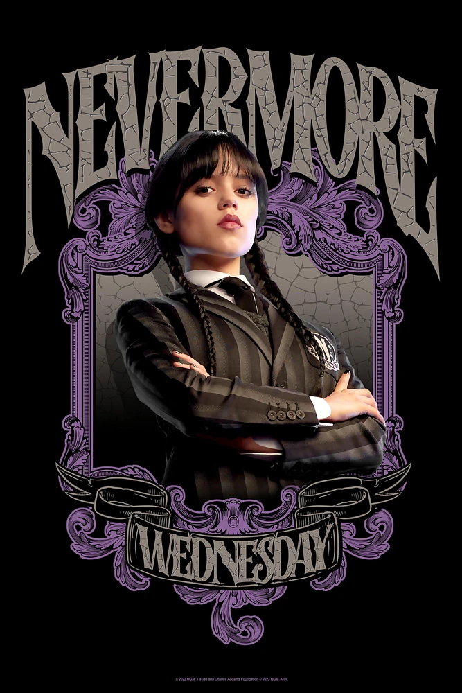 Wednesday Portrait Wednesday Addams Poster