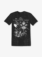 The Nightmare Before Christmas Jack Bat Foil Mineral Wash Boyfriend Fit Girls T-Shirt