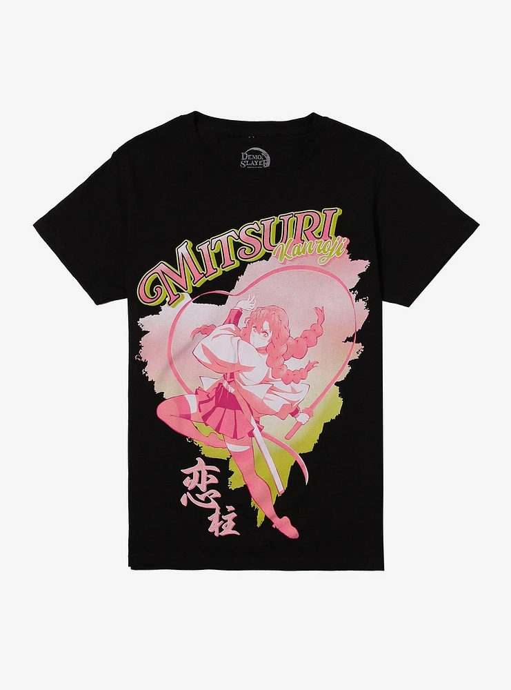 Demon Slayer: Kimetsu No Yaiba Mitsuri Kanroji Relaxed Fit Girls T-Shirt