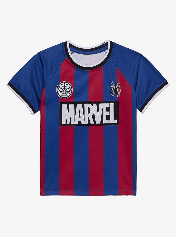 Marvel Spider-Man Striped Toddler Soccer Jersey
