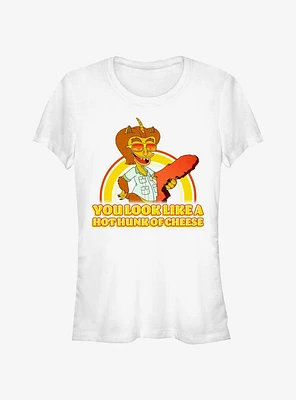 Big Mouth Hunk Of Cheese Girls T-Shirt