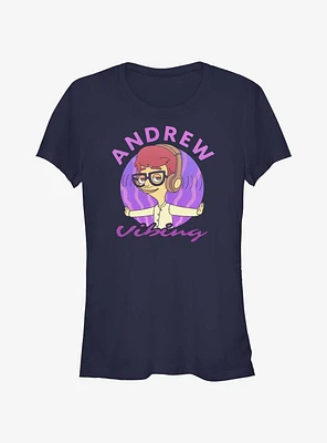 Big Mouth Andrew Vibing Girls T-Shirt