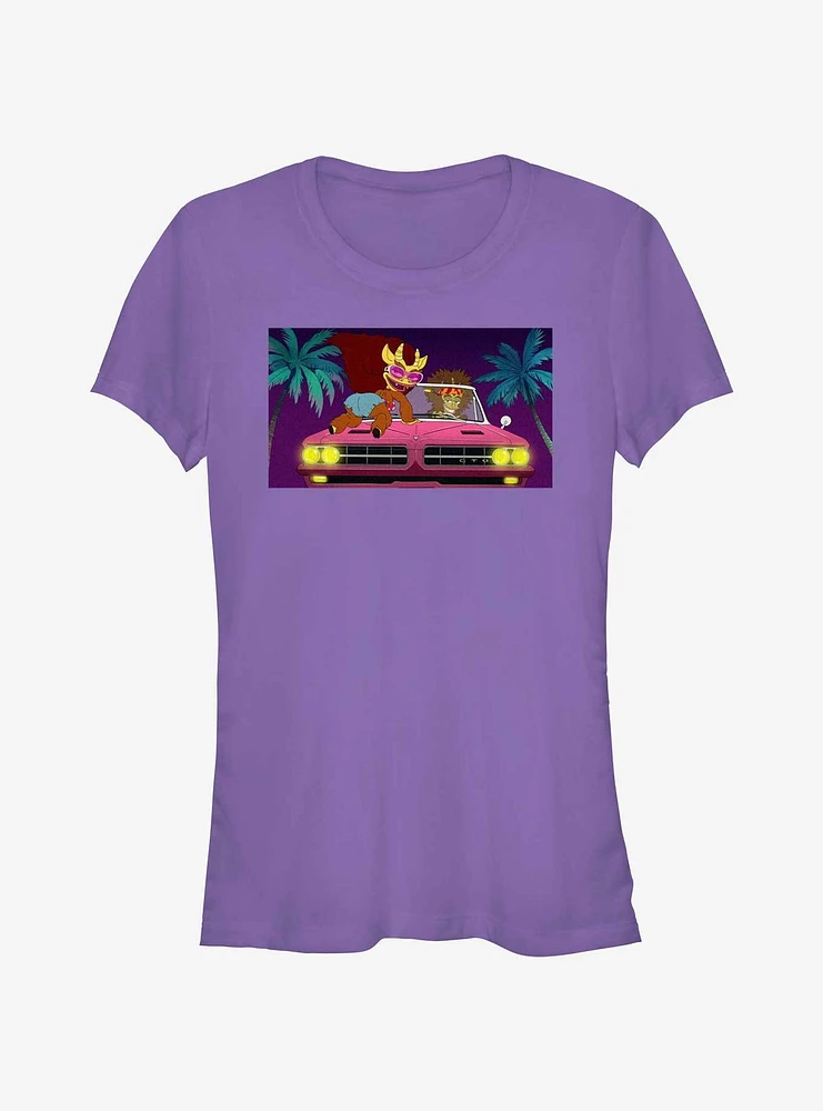 Big Mouth Hormone Monsters Driving Girls T-Shirt