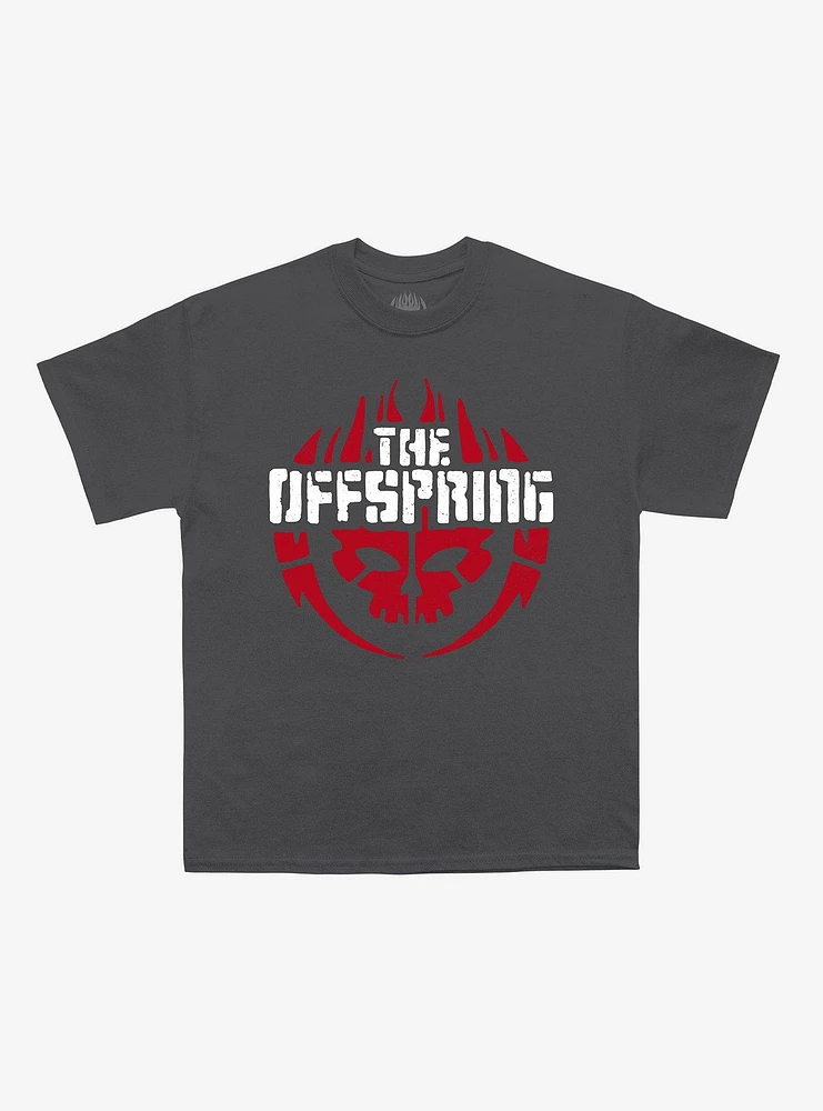 The Offspring Red Skull Boyfriend Fit Girls T-Shirt