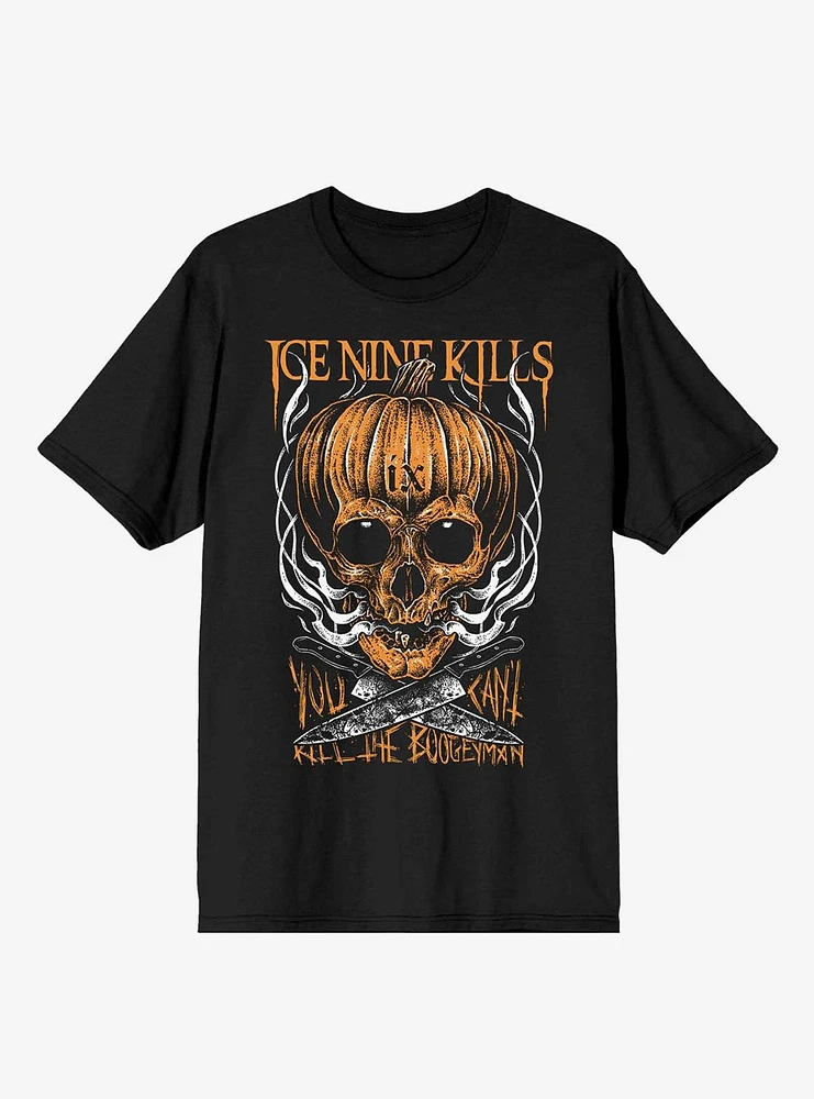 Ice Nine Kills Smoking Pumpkin Boyfriend Fit Girls T-Shirt