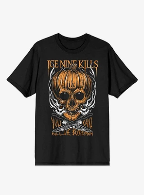 Ice Nine Kills Smoking Pumpkin Boyfriend Fit Girls T-Shirt