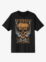 Ice Nine Kills Smoking Pumpkin Boyfriend Fit Girls T-Shirt