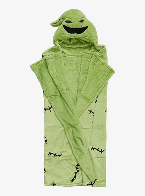 Disney Nightmare Before Christmas Oogie Boogie Plush Hooded Blanket