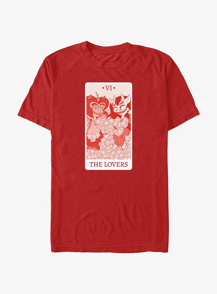 Big Mouth Lovers Tarot Card T-Shirt