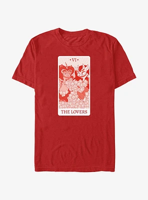 Big Mouth Lovers Tarot Card T-Shirt