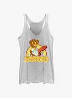 Big Mouth Hunk Of Cheese Girls Raw Edge Tank