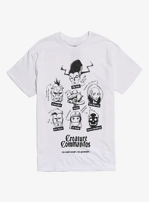 DC Comics Creature Commandos Character Heads T-Shirt