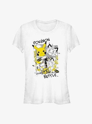 Pokemon Pikachu Meowth Girls T-Shirt