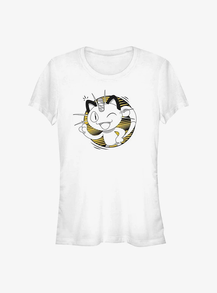 Pokemon Meowth Wink Girls T-Shirt