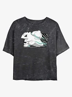 Pokemon Bulbasaur Run Girls Mineral Wash Crop T-Shirt