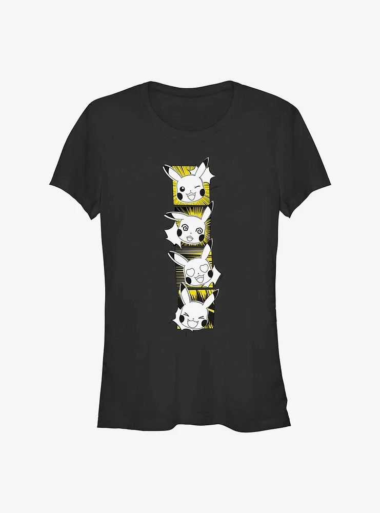 Pokemon Pikachu Emotions Girls T-Shirt