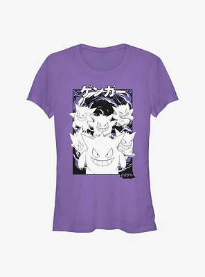 Pokemon Gengar Poster Girls T-Shirt