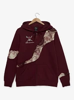 Disney Pirates of the Caribbean Patchwork Treasure Map Zippered Hoodie - BoxLunch Exclusive