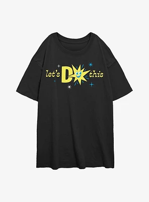 Disney Pixar Inside Out 2 Lets Do This Womens Oversized T-Shirt