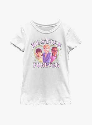 Disney Pixar Inside Out 2 Three Besties Forever Youth Girls T-Shirt