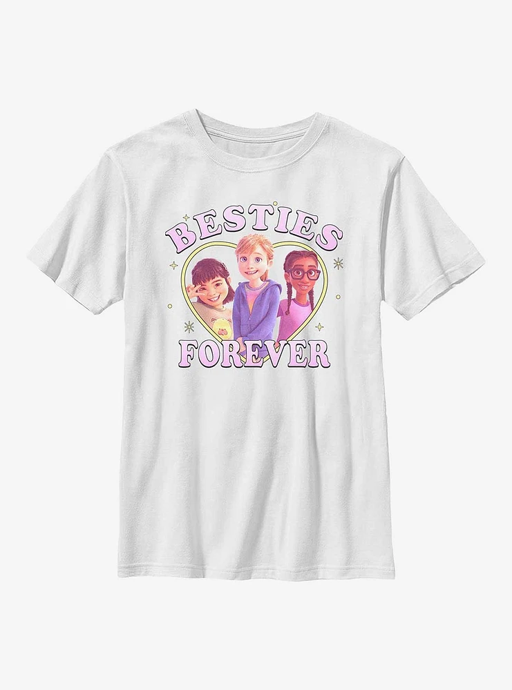 Disney Pixar Inside Out 2 Three Besties Forever Youth T-Shirt