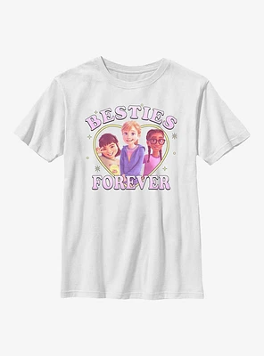 Disney Pixar Inside Out 2 Three Besties Forever Youth T-Shirt