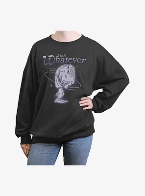 Disney Pixar Inside Out 2 Teen Angst Womens Oversized Sweatshirt