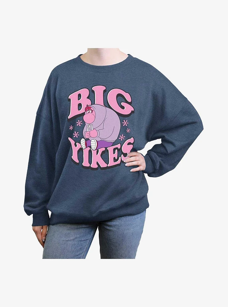 Disney Pixar Inside Out 2 Big Yikes Womens Oversized Sweatshirt