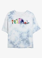 Disney Pixar Inside Out 2 All Emotions Womens Tie-Dye Crop T-Shirt