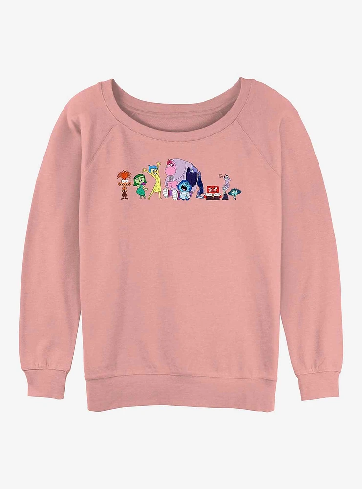 Disney Pixar Inside Out 2 All Emotions Womens Slouchy Sweatshirt