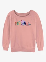 Disney Pixar Inside Out 2 All Emotions Womens Slouchy Sweatshirt