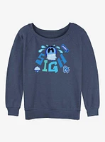 Disney Pixar Inside Out 2 Bummer Sigh Womens Slouchy Sweatshirt