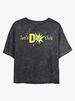 Disney Pixar Inside Out 2 Lets Do This Womens Mineral Wash Crop T-Shirt